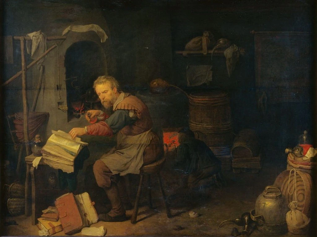 L'alchimista nel suo laboratorio - Museum of Fine Arts, Budapest